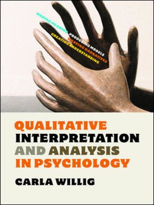 cover image of Qualitative Interpretation and Analysis in Psychology